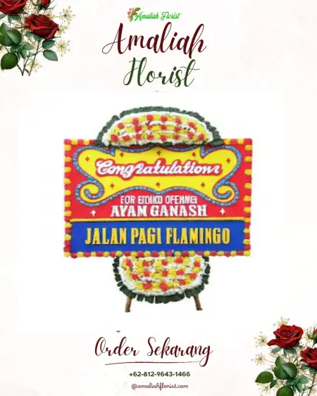 Sewa Papan Bunga Nibung